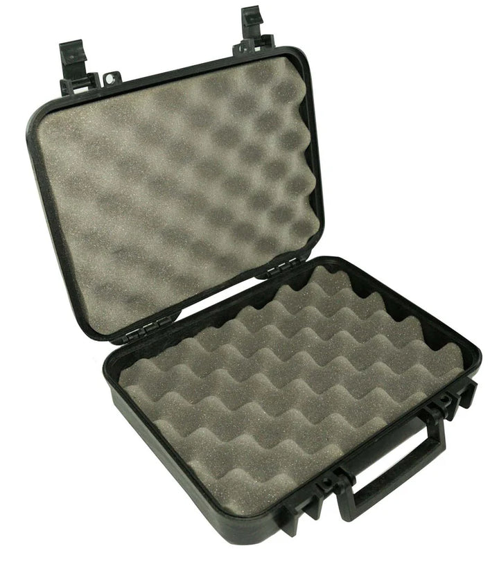 USA Flag Hard Side Handgun Case – TSA Approved Lockable Pistol Case with Foam Interior, Made in USA (11" x 8" x 3")