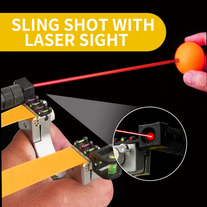 Slingshot Sight Light Flat Rubber Slingshot Outdoor Shooting Gear