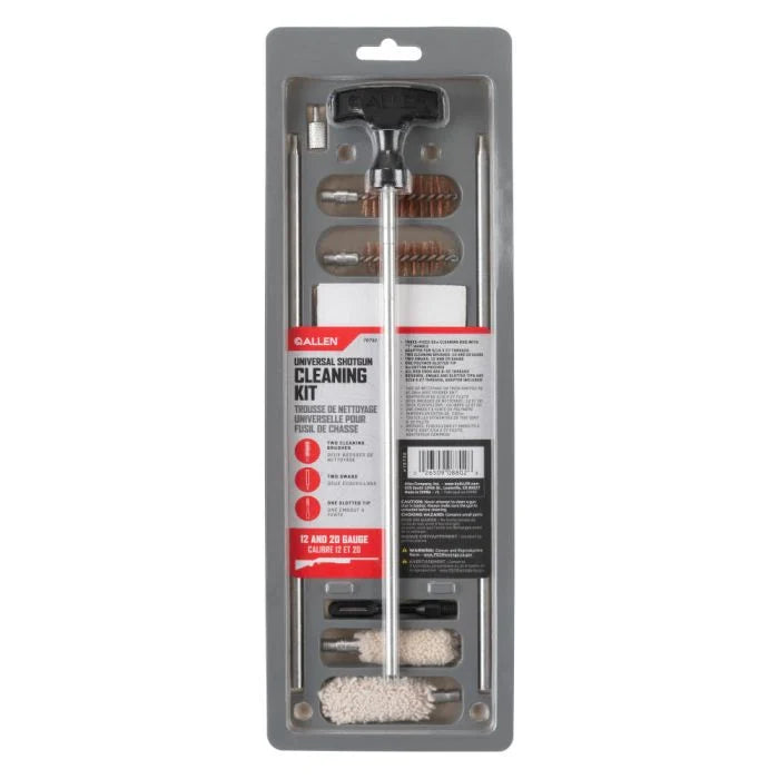 Allen Company Shotgun Cleaning Kit 12 &amp; 20 Gauge – 32” Rod, Brushes, Swabs &amp; Patches