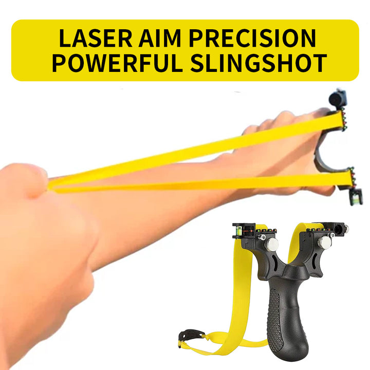 Slingshot Sight Light Flat Rubber Slingshot Outdoor Shooting Gear