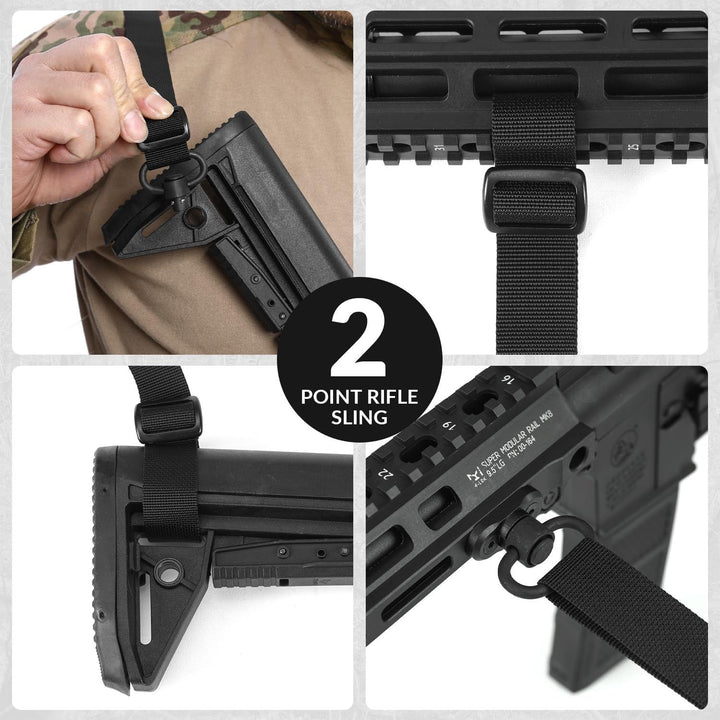 Gun Sling With HK Hook Soft Shoulder Pad Sling