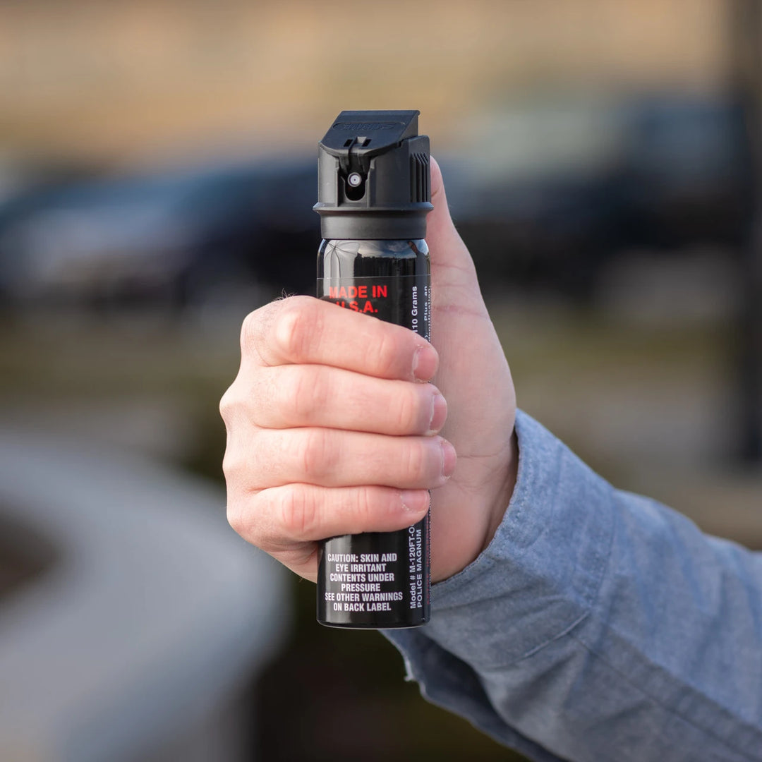 SABRE Magnum 120 Pepper Spray – Extra Large Canister, 40 Bursts, 12 ft Range, Professional Strength Defense