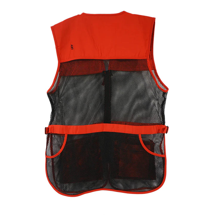 Bob Allen Full Mesh Dual Pad Shooting Vest – Breathable Ambidextrous Shooting Vest with Shell Pockets &amp; Hull Pouch